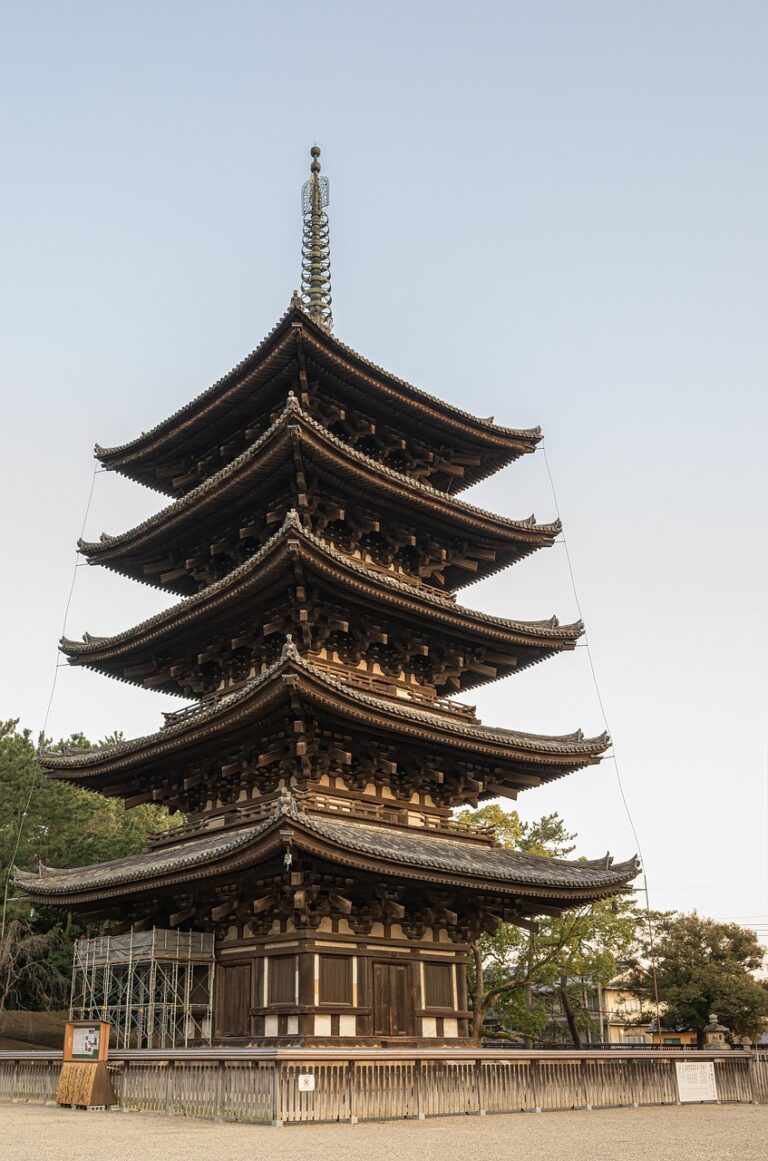 pagoda, five-storied pagoda, kohfukuji temple, nara, japan, buddhism, national treasure, wooden structure, pagoda, pagoda, pagoda, pagoda, pagoda, japan, japan, japan